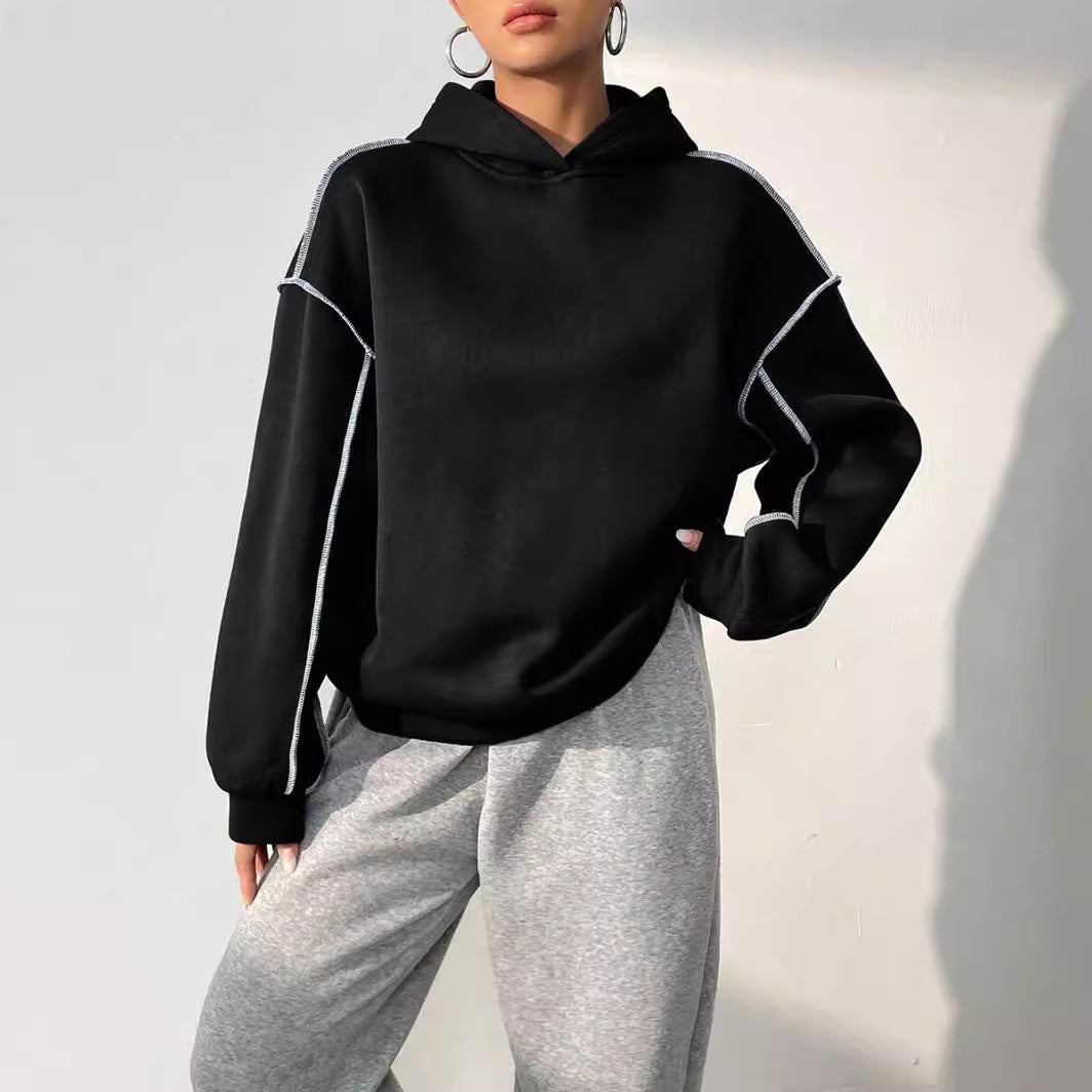 The Martha Hooded Patchwork Sweater