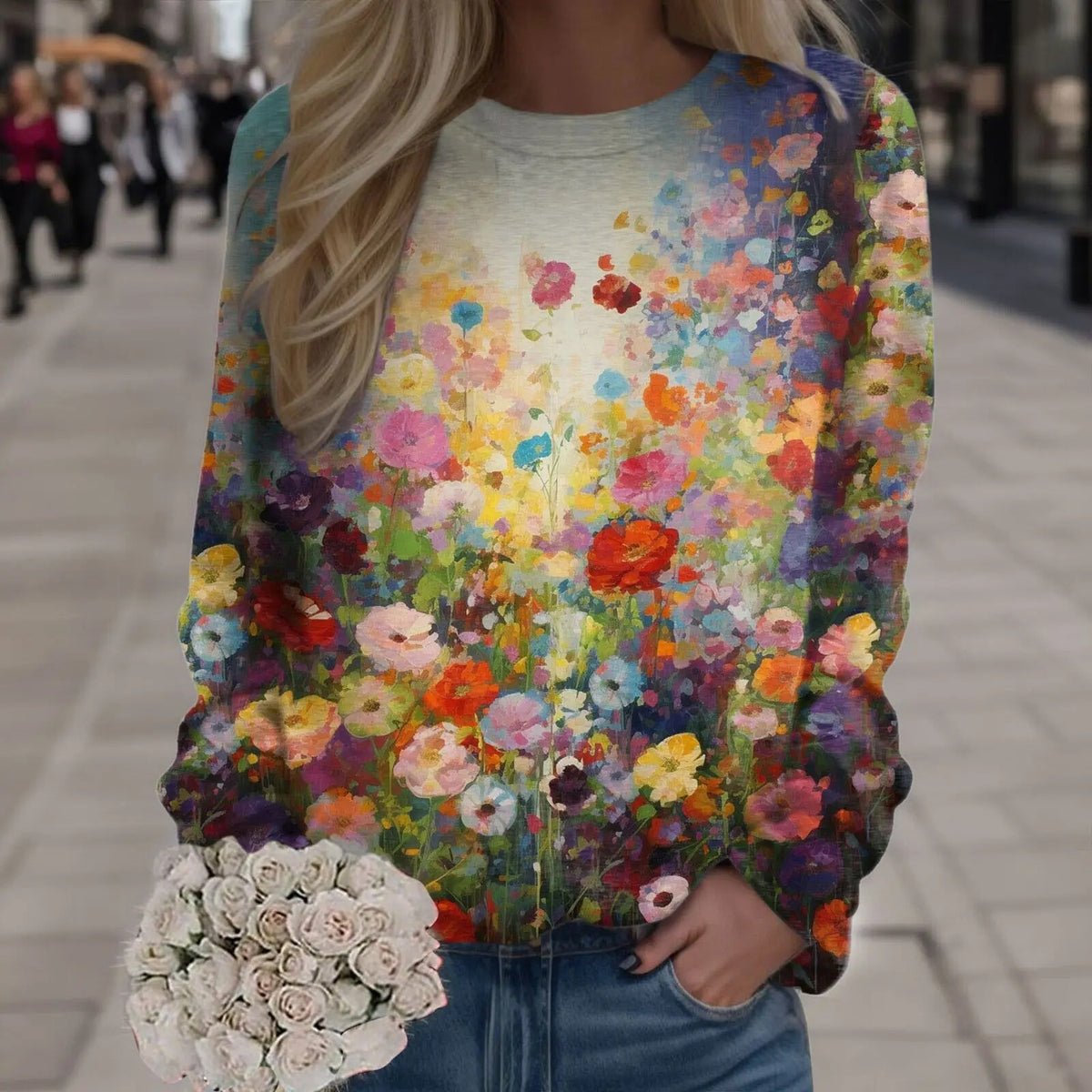 The Sharon Floral Pullover
