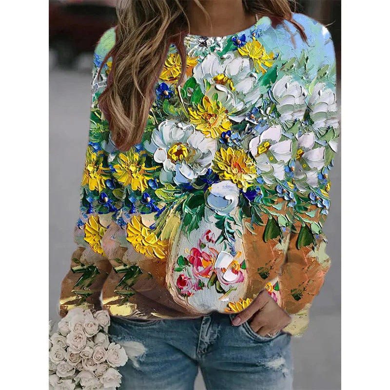 The Sharon Floral Pullover