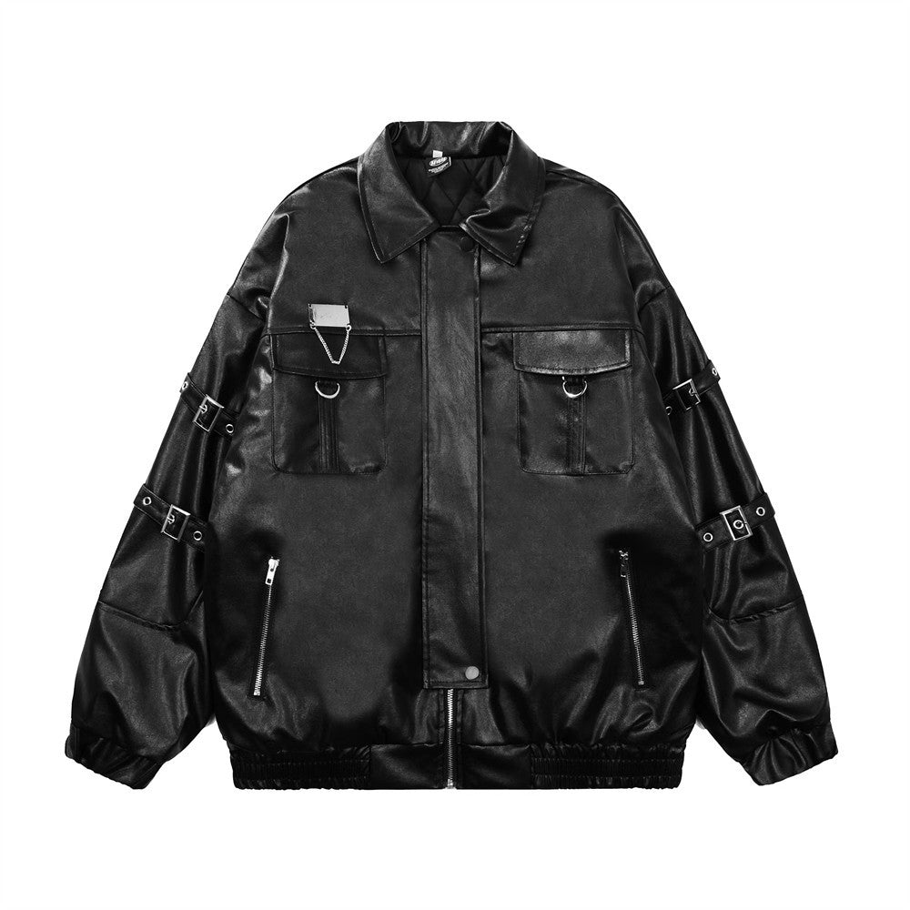 The Abner Lace-Up Moto Jacket