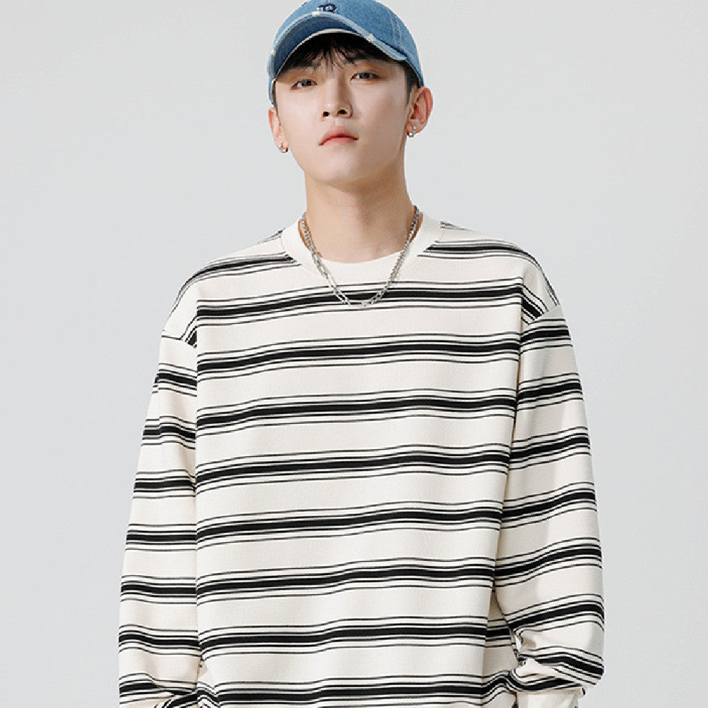 The Jordan Striped Knit Crewneck