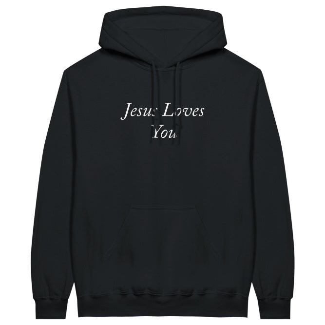 Jesus Loves You Hoodie – Black