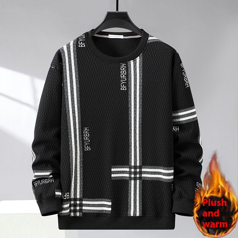 The Jonah Striped Fleece-Lined Sweater