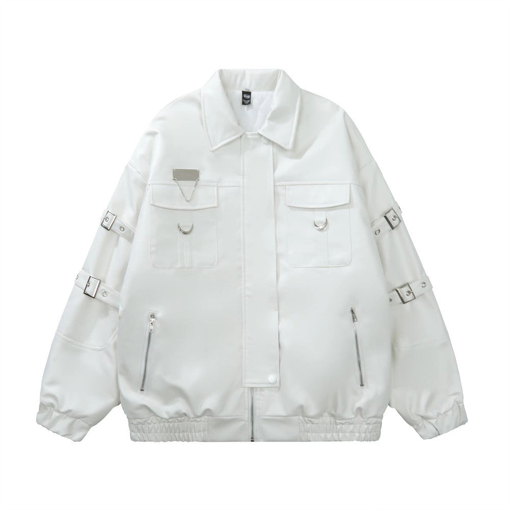 The Abner Lace-Up Moto Jacket